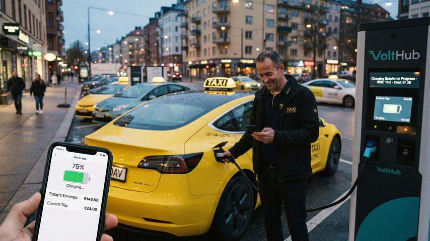 Электромобиль в такси в 2026 году: сколько стоит зарядка и сколько можно заработать